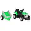 Moni BO DALLAS elektromos traktor trélerrel 12V 140cm ZÖLD