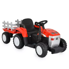 Moni BO DALLAS elektromos traktor trélerrel 12V 140cm PIROS