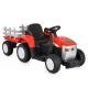 Moni Bo dallas elektromos traktor trélerrel 12v 140cm piros