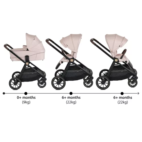 Moni Celebrity multifunkciós 2 részes 2in1 babakocsi szett rózsaszín (cloud pink)