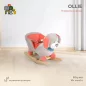 Moni HINTÁZÓ kutyus plüss, zenélő, OLLIE  SZÜRKE/PIROS