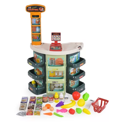 Moni Műanyagjáték szupermarket kiegészítőkkel szett