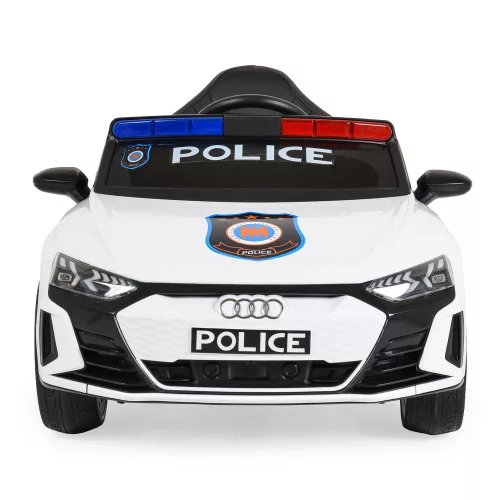 Moni Bo audi rs e-tron 717 police elektromos autó rendőrségi fehér