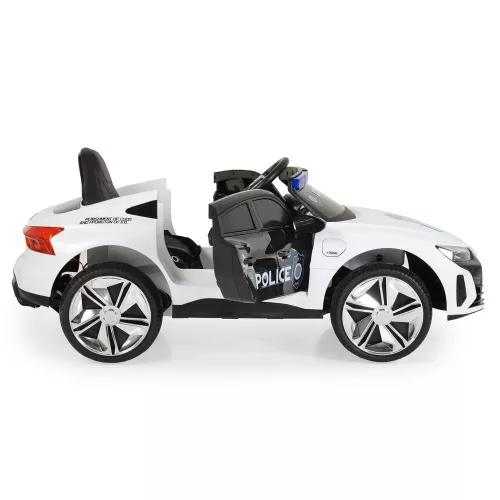 Moni Bo audi rs e-tron 717 police elektromos autó rendőrségi fehér
