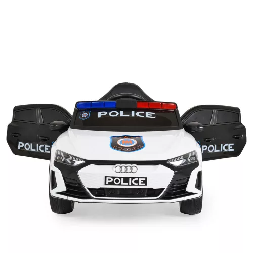 Moni Bo audi rs e-tron 717 police elektromos autó rendőrségi fehér
