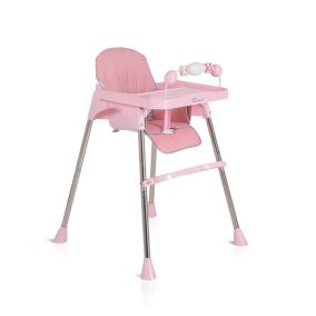 Moni Century etetőszék műanyag játékhíddal pink