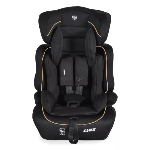 Moni FLEX autós ülés 76-150cm FEKETE/BÉZS díszcsík