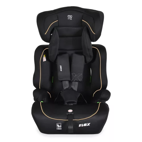 Moni FLEX autós ülés 76-150cm FEKETE/BÉZS díszcsík