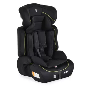 Moni FLEX autós ülés 76-150cm FEKETE/ZÖLD díszcsík