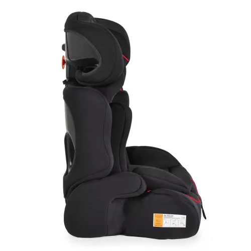 Moni FLEX autós ülés 76-150cm FEKETE/PIROS díszcsík