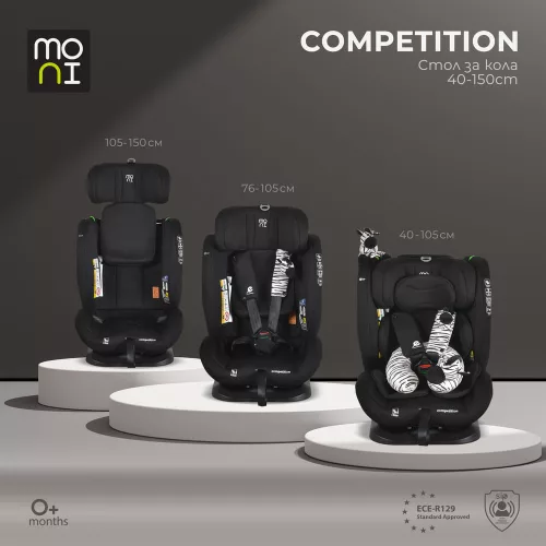 Moni Competition dönthető autós ülés 40-150cm fekete