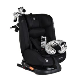   Moni I-maxx autós ülés, isofix, forgatható, 2 plüss+párna 40-150cm fekete