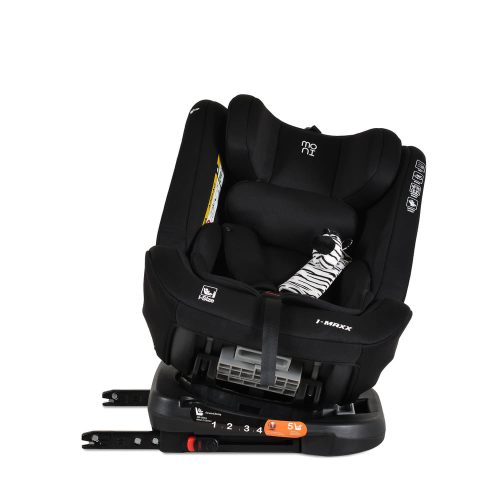 Moni I-maxx autós ülés, isofix, forgatható, 2 plüss+párna 40-150cm fekete