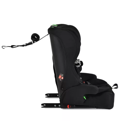 Moni Security autós ülés belső övvel, isofix, ajándék 2plüss+párna 76-150cm fekete