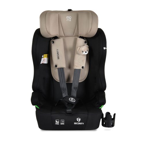 Moni Security autós ülés belső övvel, isofix, ajándék 2plüss+párna 76-150cm bézs
