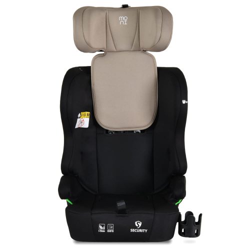 Moni Security autós ülés belső övvel, isofix, ajándék 2plüss+párna 76-150cm bézs