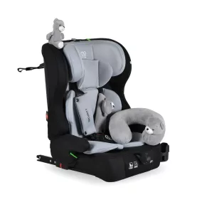   Moni Security autós ülés belső övvel, isofix, ajándék 2plüss+párna 76-150cm szürke