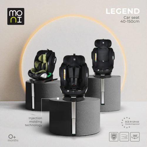 Moni Legend autós ülés 40-150cm támasztólábbal zöld