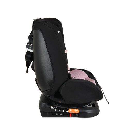 Moni I-maxx autós ülés, isofix, forgatható, 2 plüss+párna 40-150cm pink