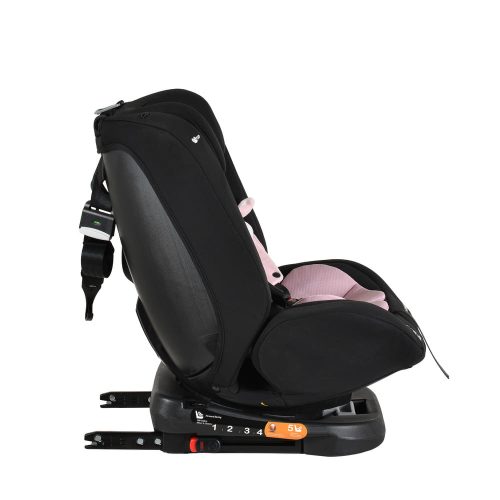 Moni I-maxx autós ülés, isofix, forgatható, 2 plüss+párna 40-150cm pink