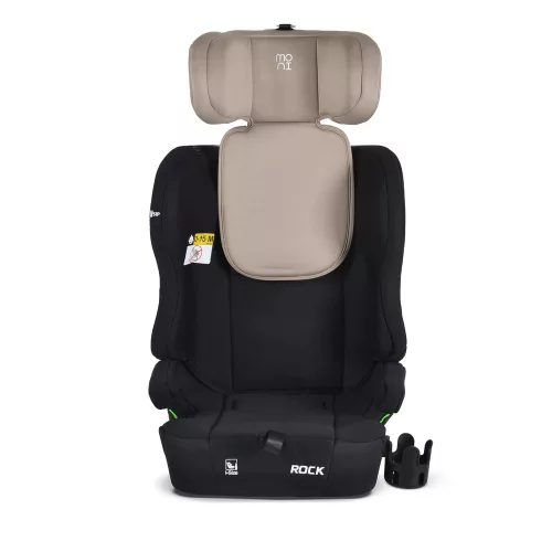 Moni Rock autós ülés 76-150cm, 2játékkal, pohártartó, belső öv, isofix nélkül bézs