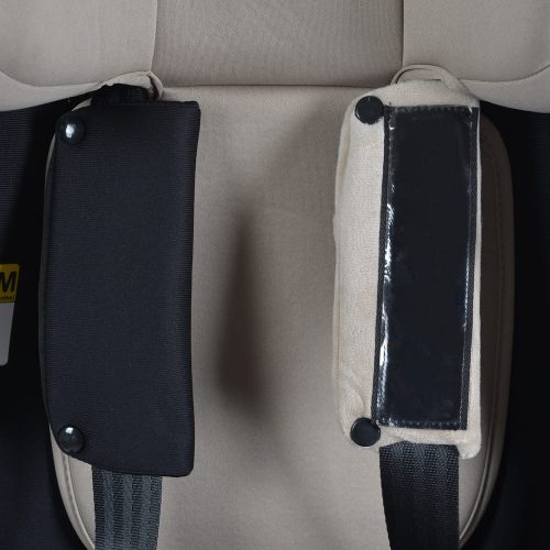 Moni Rock autós ülés 76-150cm, 2játékkal, pohártartó, belső öv, isofix nélkül szürke