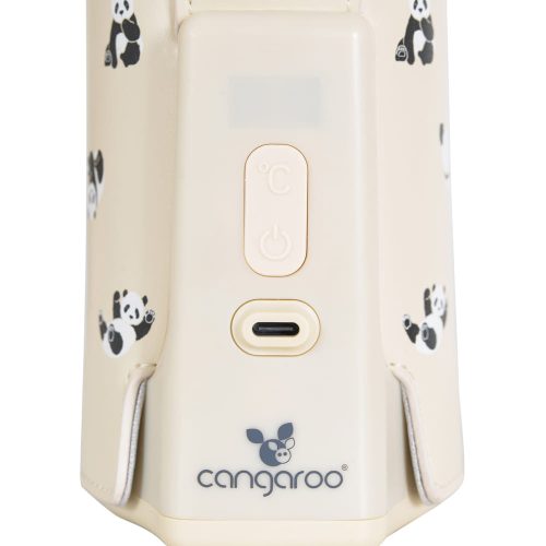 Moni Caliente cumisüveg melegen tartó, hordozható, usb-c töltővel nagy bézs