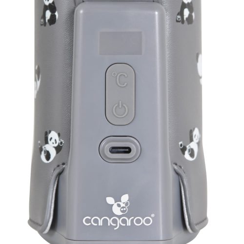 Moni Caliente cumisüveg melegen tartó, hordozható, usb-c töltővel nagy szürke