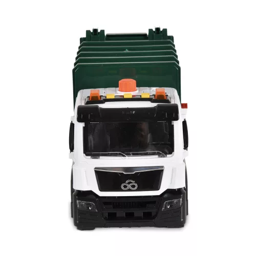 Moni Kisautó szemetesautó szelektív kukákkal 1:10 s.zöld