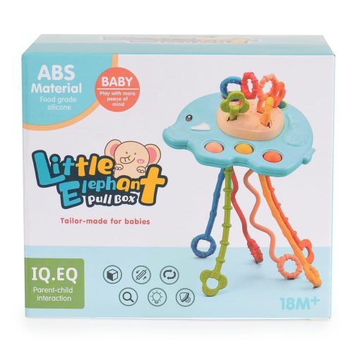 Moni Műanyagjáték szilikon játék érzékszervi elefánt bézs