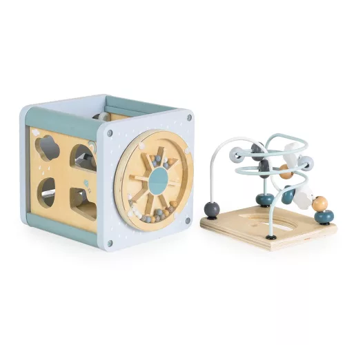 Moni Moni activity kocka xilofonnal, drót pályával vkék