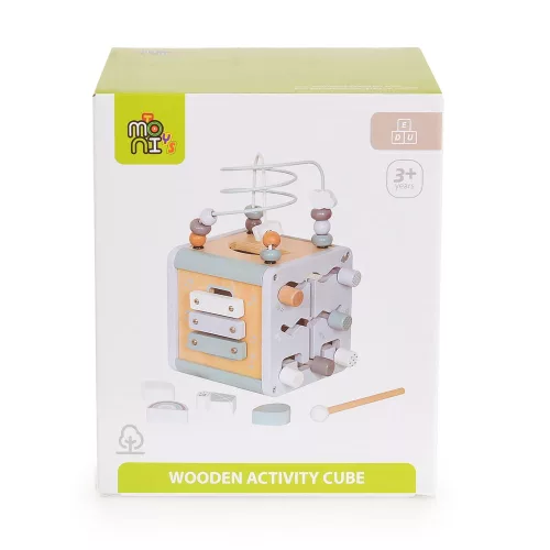 Moni Moni activity kocka xilofonnal, drót pályával vkék