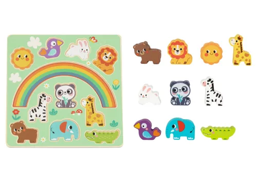 MONI 2IN1 balance puzzle ÁLLATOS/ANIMALS