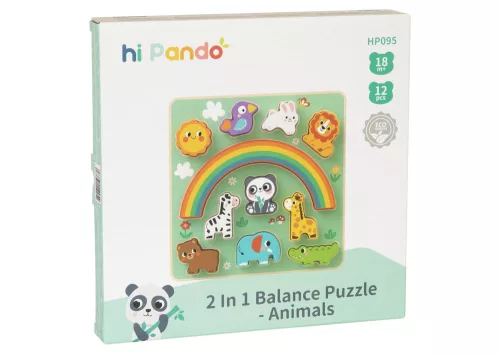 MONI 2IN1 balance puzzle ÁLLATOS/ANIMALS