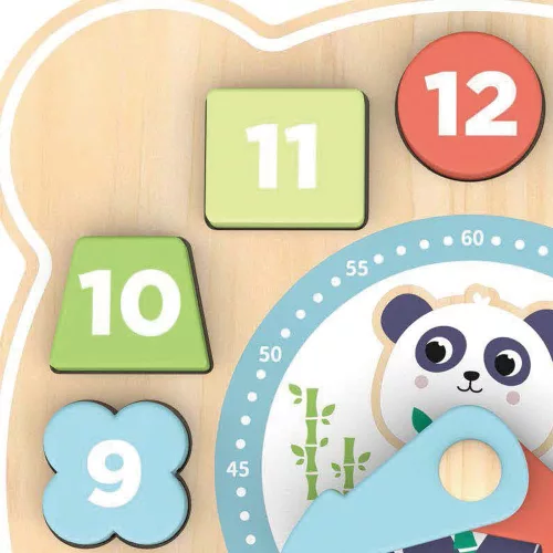 Moni Moni fa puzzle óra pandás pasztel