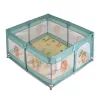 Moni GAMEZONE járóka összecsukható szőnyeggel, 60 labdával 120x120 MENTA