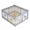 Moni GAMEZONE járóka  összecsukható szőnyeggel, 60 labdával 120x120 SZÜRKE