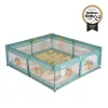 Moni GAMEZONE járóka összecsukható szőnyeggel, 60 labdával 150x200 MENTA