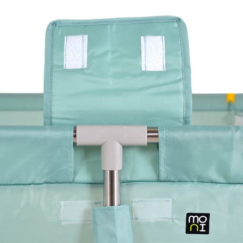 Moni Gamezone járóka összecsukható szőnyeggel, 60 labdával 150x200 menta