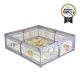 Moni GAMEZONE  járóka összecsukható szőnyeggel, 60 labdával 150x200 SZÜRKE