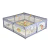Moni GAMEZONE  járóka összecsukható szőnyeggel, 60 labdával 150x200 SZÜRKE