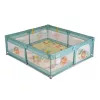Moni GAMEZONE járóka  összecsukható szőnyeggel, 60 labdával 180x200 MENTA