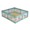 Moni GAMEZONE járóka  összecsukható szőnyeggel, 60 labdával 180x200 MENTA