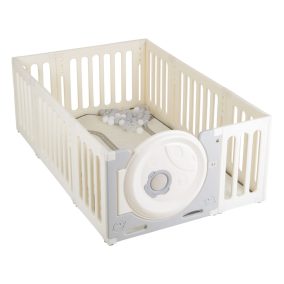   Moni Moni cubby land óriás kerítés, karám játszószőnyeggel és 50 db színes labdával