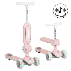 Moni STREETPRO roller 2in1 üléssel, zenél, 30kg-ig PINK
