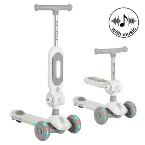   Moni STREETPRO roller 2in1 üléssel, zenél, 30kg-ig SZÜRKE
