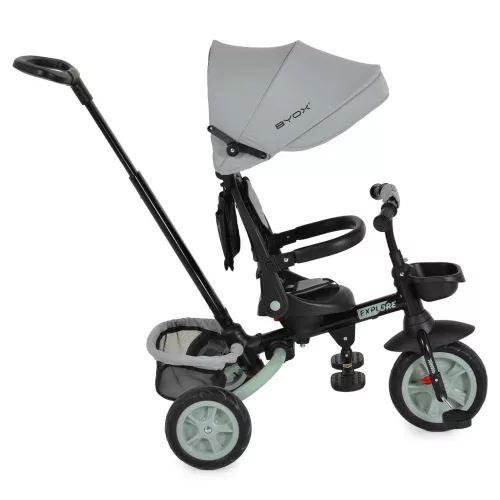 Moni Explore tricikli összecsukható tolókaros zöld