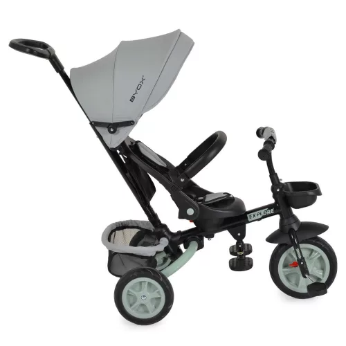 Moni Explore tricikli összecsukható tolókaros zöld