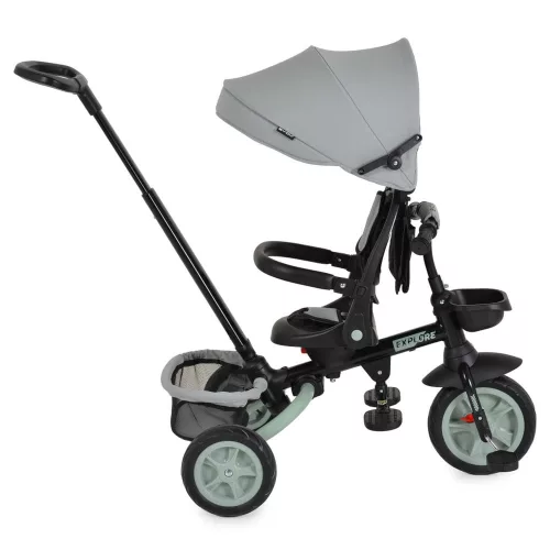 Moni Explore tricikli összecsukható tolókaros zöld