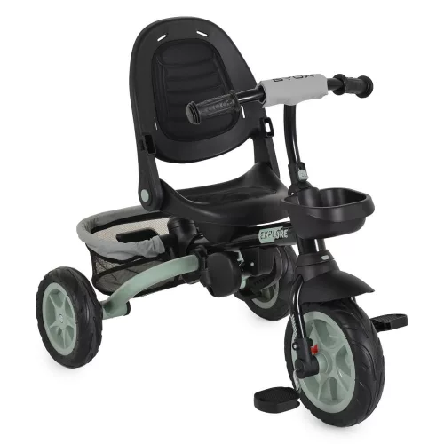 Moni Explore tricikli összecsukható tolókaros zöld